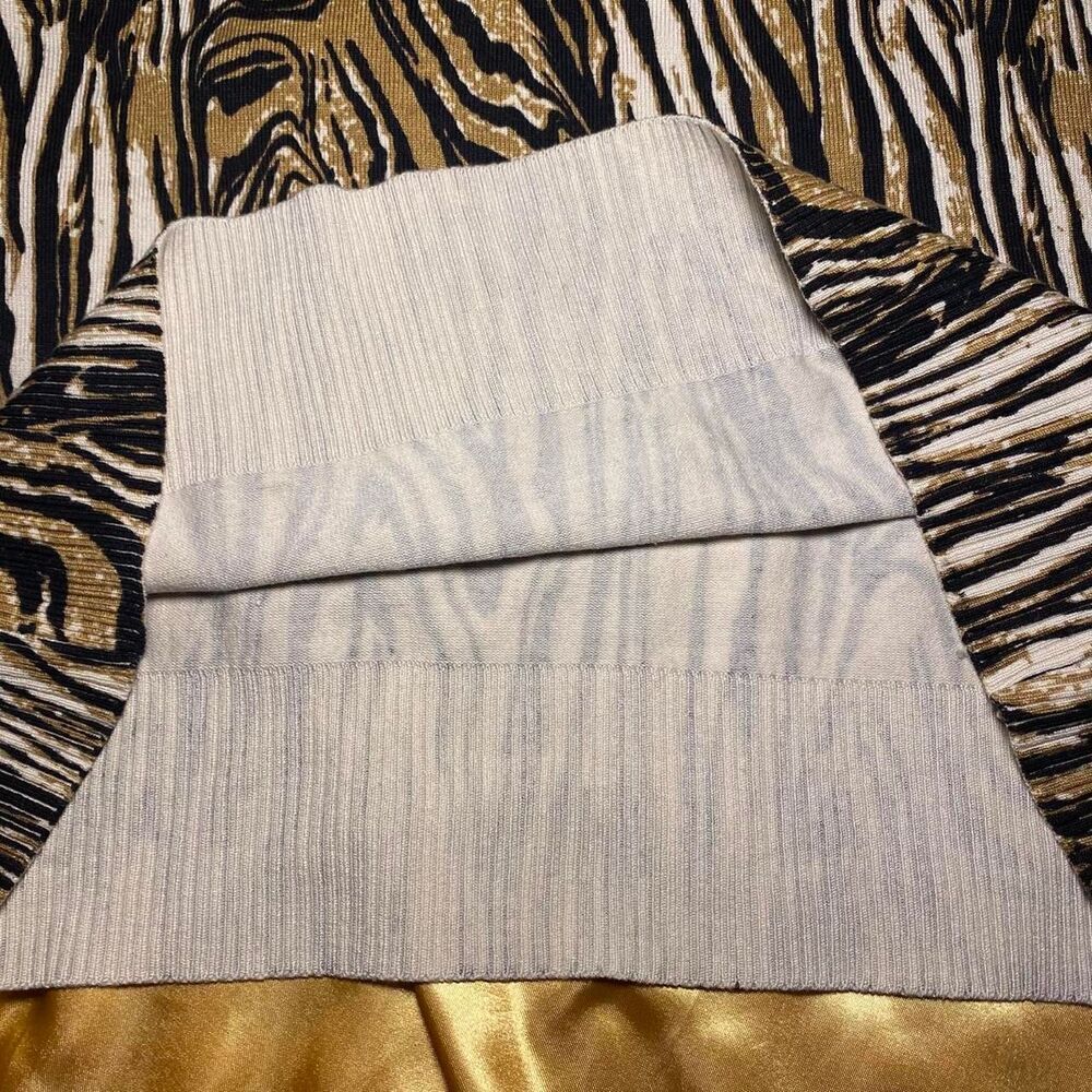 Gabriella Rossi Gold & Black Silk Blend Zebra Print Lace Cami - Picture 5 of 6